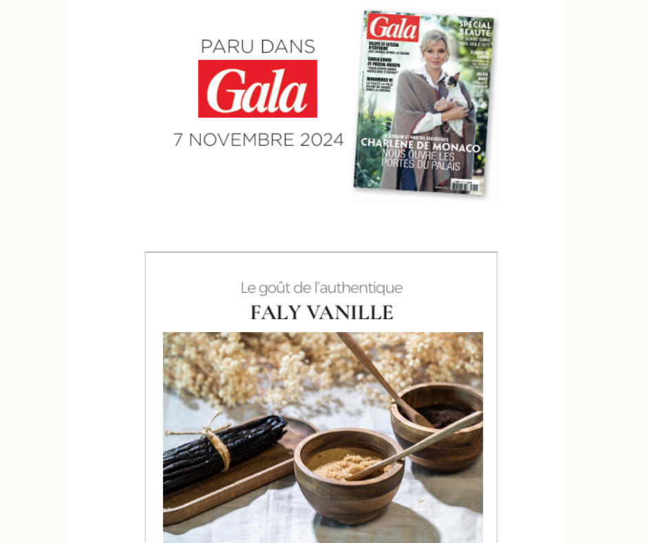 Faly Vanille mise à l’honneur dans Gala